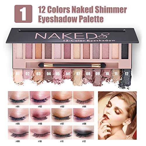NUIBO Bronze All-in-One Makeup Kit for Women | Gift Set with Eyeshadow & Brushes