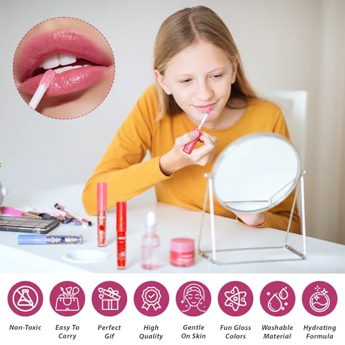 Yopela 24pcs Lip Gloss Set B-24 with Vitamin E & Fruity Flavors