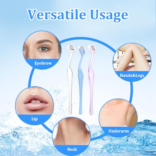 6Pcs Mini Eyebrow Razors for Women - Precision Facial Hair Trimmer