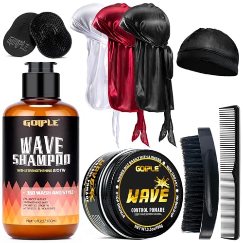 Goiple Waves Pomade & Shampoo Set for 360 Waves - 10pcs
