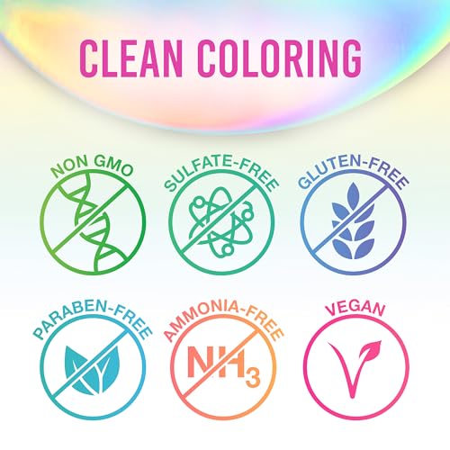Punky Colour Flamingo Pink Semi Permanent Hair Color ? Vibrant Pink Hair Dye, Vegan & Cruelty-Free Conditioning Formula, Lasts Up to 35 Washes, 3.5 fl oz