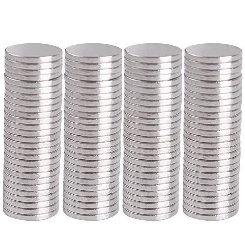 WARMBUY 100Pcs Mini Round Magnets - 8mm Disc Fridge & Office Use