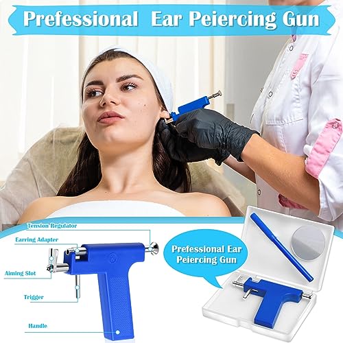 Professional Ear Piercing Gun Kit with Stainless Steel Studs