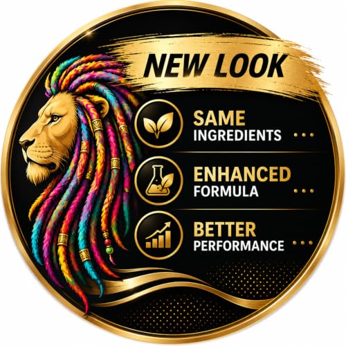 Lion Locs Regular Dreadlock Locking Gel for Retwists | No Buildup