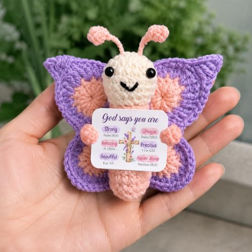 Handmade Crochet Butterfly Keepsake - Christian Gifts for Women