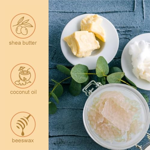 Baorder 2-Pack Peach & Honey Foot Cream Set - Hydrating Heel Balm for Dry Cracked Skin, Men & Women