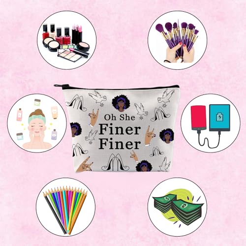 Finer Finer Makeup Zipper Pouch Bag for Women - TSOTMO