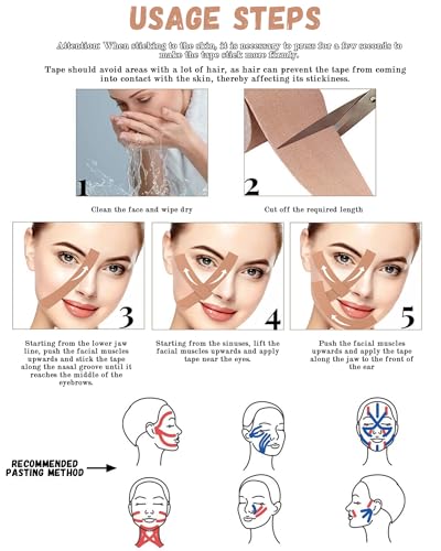 Facial Myofascial Lift Tape - Anti-Wrinkle Patches (2 Rolls)