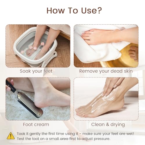 GAZEPLUS Colossal Foot Rasp Scraper - Stainless Steel Callus Remover
