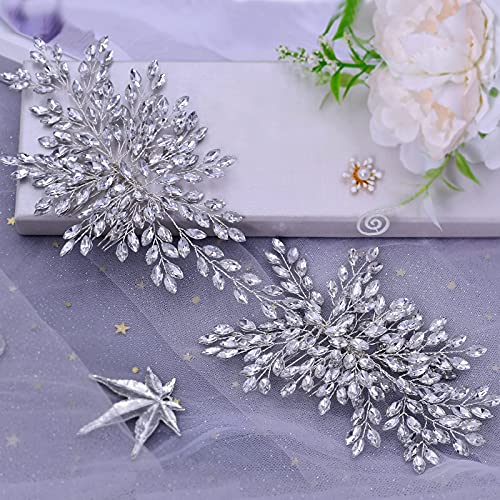 Bridal Rhinestone Hair Comb - Elegant Wedding Headpiece for Brides