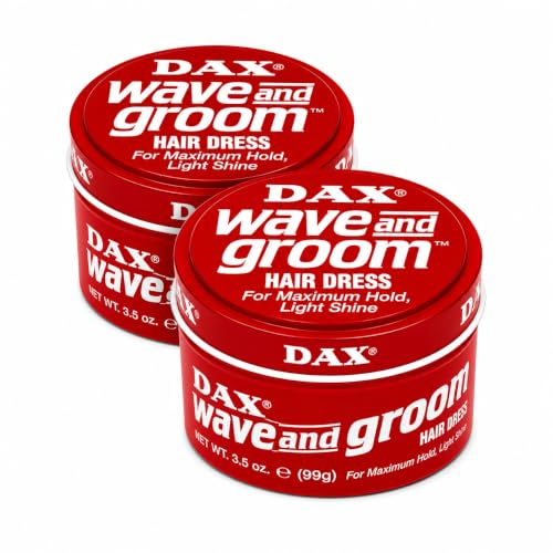 DAX Wave & Groom Superior Hold Hair Pomade 2 Pack - 3.5 oz Each