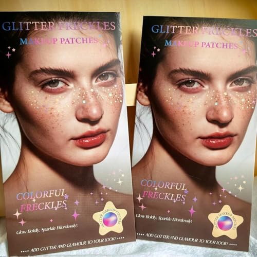 Holographic Glitter Freckles for Face & Body - Festival Makeup