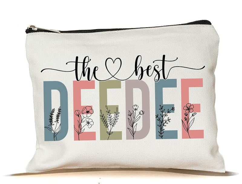 Deedee Cosmetic Makeup Bag - Cute Travel Zipper Pouch for Cosmetics