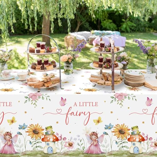 Fairy Birthday Tablecloths - 3 Pack Floral Party Covers