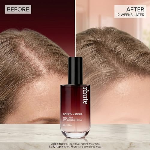 Rhute Hair Serum, Rhute Scalp Serum Daily Strengthening Treatment for Weak or Damaged Haireptide-Powered Formula for Thicker (1pcs)