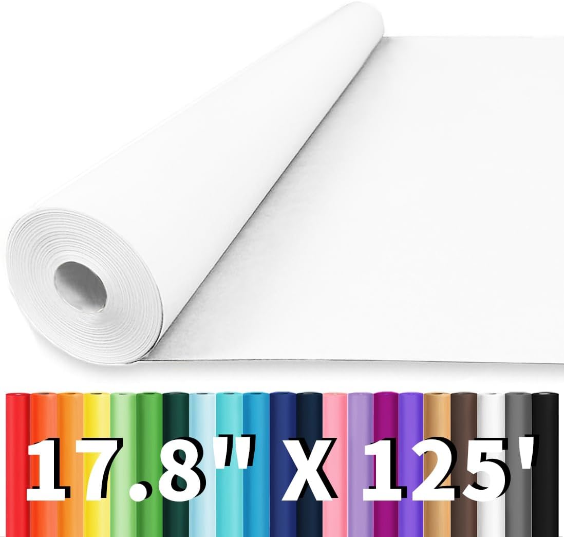 Brown Wrapping Paper Roll - Craft Kraft Packing Paper 17.5"x1200" for Gifts, Arts, & Moving Supplies | 70GSM