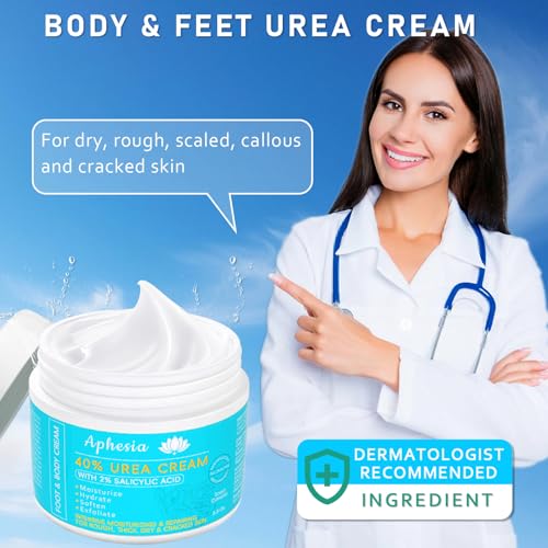 Aphesia Urea 40% Foot Cream - Deep Moisturizing, 5.3 Fl Oz