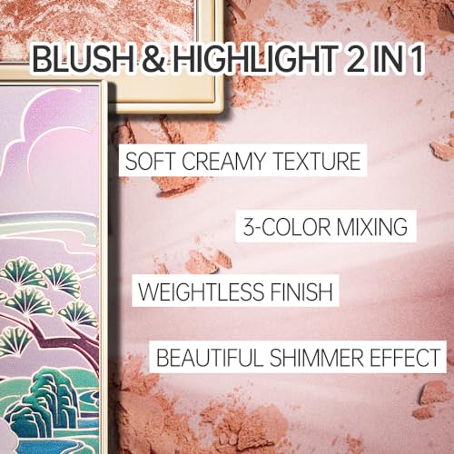 Catkin Cheek Powder Blush Baked Pink 10g - Long Lasting Natural Finish, C09 Midnight Variant