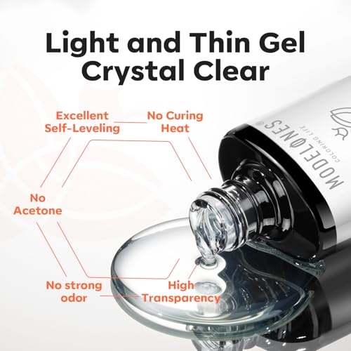 Modelones Gel Base Coat 0.33 Fl Oz Peel Off Quick Dry Non-UV Nail Primer