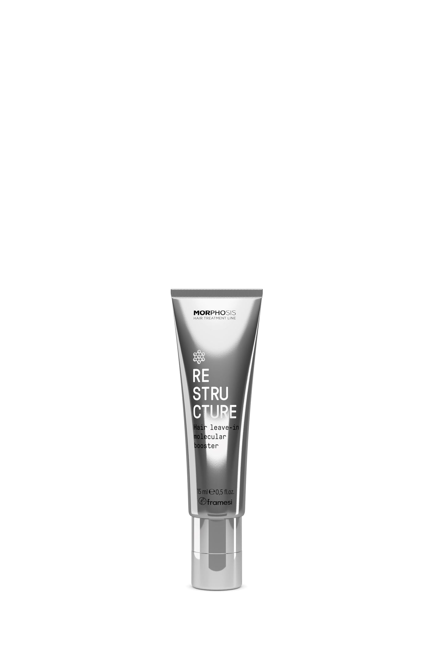 Framesi Morphosis Restructure Leave In Molecular Booster Serum - Hydrating Bond Repair Hair Treatment Detangling Leave In Conditioner for Damaged Hair & Scalp - Split End Repair - Color Safe (15 mL)