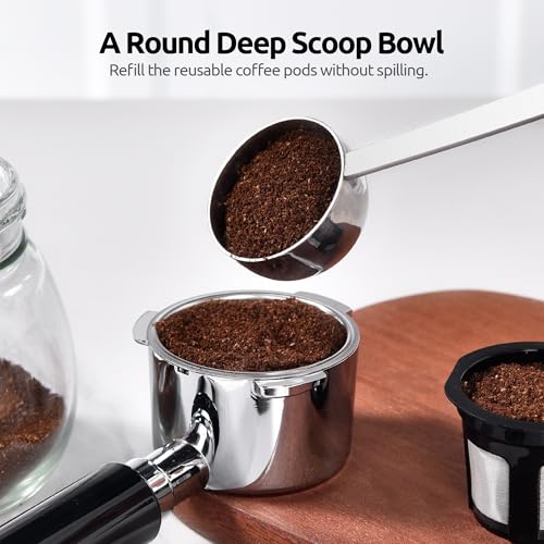 U-Taste 2 Tablespoon Coffee Scoop - Long Handle Stainless Steel