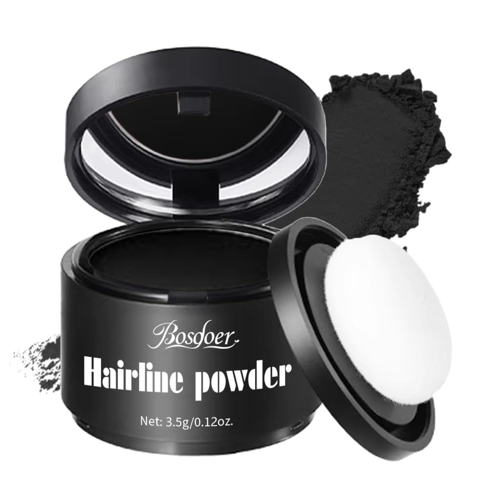 Invisible Hairline Powder - Undetectable Coverage for Bald Spots & Thinning Edges | Waterproof, Natural Matte Finish