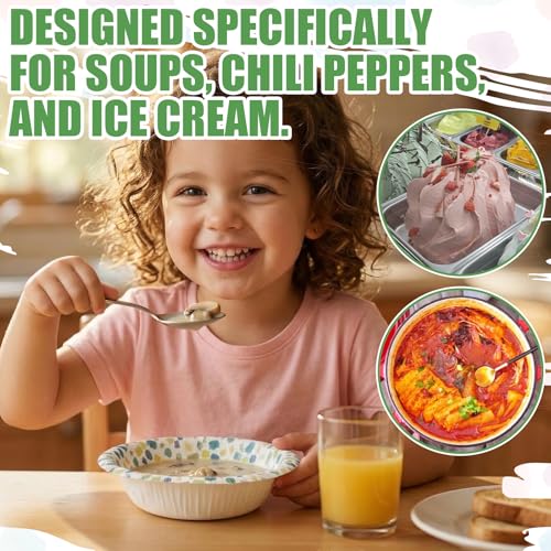 30 Count 8oz Microwaveable Disposable Paper Bowls - Eco-Friendly & Durable