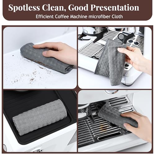 Espresso Machine Tamping Mat with Microfiber Cloth for Breville 870/880