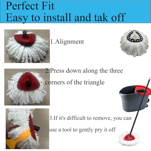 Replacement Mop Head Set for O-Cedar EasyWring - 6 Pack