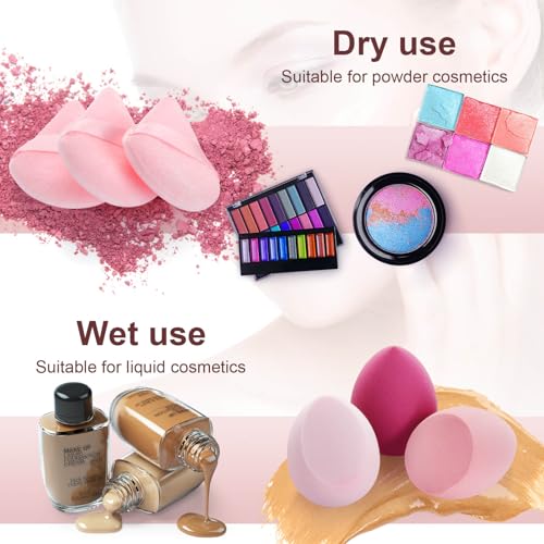 16PCS Makeup Sponge Set - Triangle Powder Puffs & Blenders