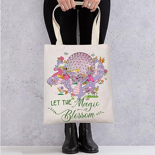 Dragon Print Makeup Bag - Waterproof Canvas Cosmetic Zipper Pouch