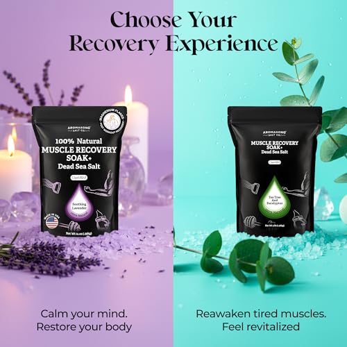 Aromasong Lavender Muscle Recovery Bath Soak 14 oz - Post-Workout Pain Relief