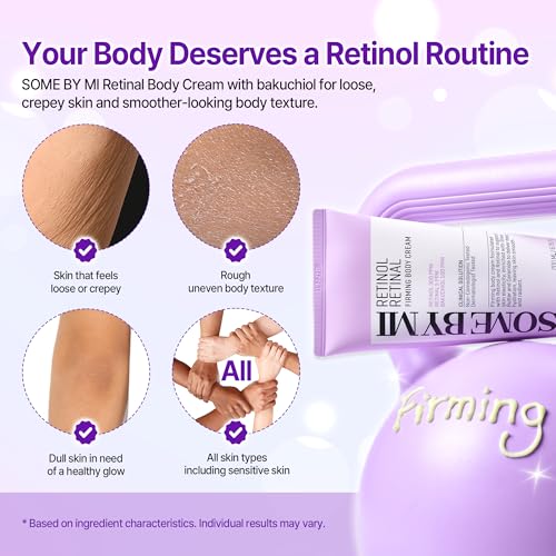 SOME BY MI Retinol Firming Body Cream 6.76 fl oz - Hydrating Lotion for Crepey Skin