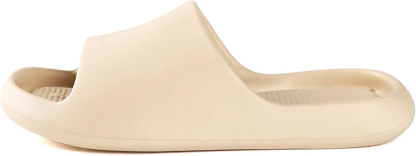 Arch Support Shower Shoes - Quick Drying Slide Sandals with Drain Holes | Soft Cushioned Anti-Slip Pool Slides for Comfort
