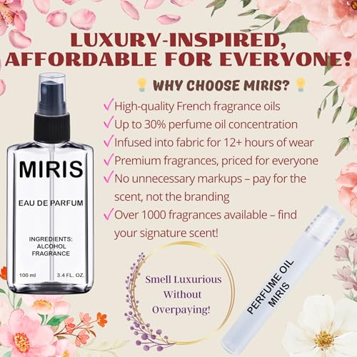 MIRIS No. 1166 Oriental Woody Eau de Parfum for Women, 3.4 Fl Oz / 100 ml
