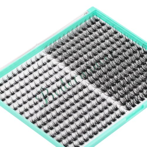 Bodermincer D Curl Lash Clusters - 336pcs DIY Wispy Eyelash Extensions Kit