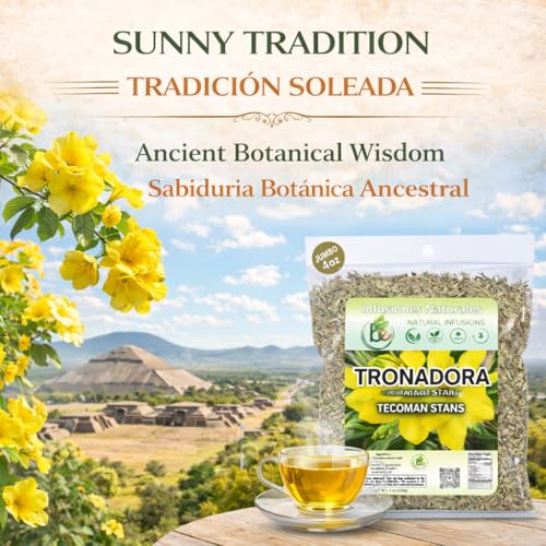 Tronadora Herbal Tea - 100% Natural Yellow Elder Leaves, 4 oz