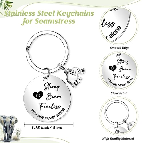 Inbagi Elephant Gifts Set for Women - Mug, Makeup Bag & Keychain