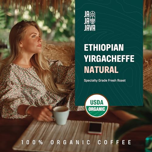 Organic Ethiopian Yirgacheffe Coffee Beans - Light Roast 12 oz