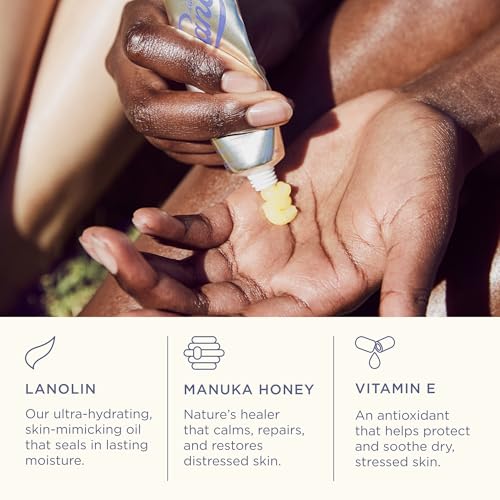 Lanolips Golden Dry Skin Salve with Lanolin, Manuka Honey & Vitamin E (25g)