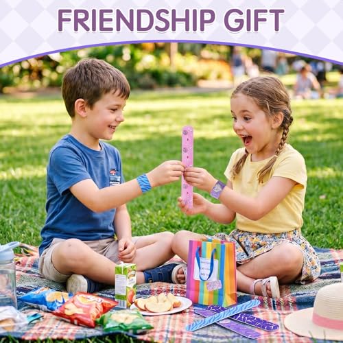 Kpop Style Slap Bracelets - 24 Pcs Music Theme Party Favors