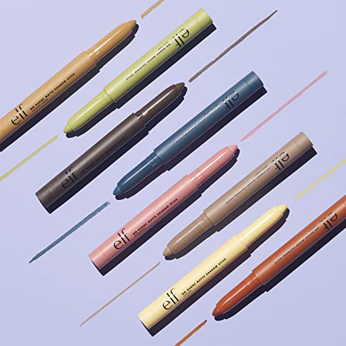 e.l.f. No Budge Matte Eyeshadow Stick - Out of Sight, Long-Wear Cream