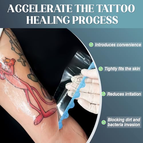 Tattoo Aftercare Bandage Roll 8in x 10 Yard - Waterproof Skin Repair Tape