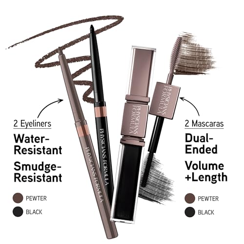 Physicians Formula Shimmer Strips Custom Eye Enhancing Kit - Nude Look with 9 Shadows & 4 Eyeliners/Mascaras