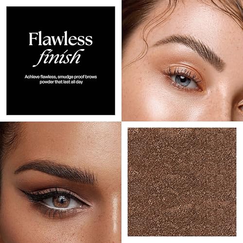 SORMÉ Smudge Proof Eyebrow Powder Kit - Medium Brown with Brush & Stencils