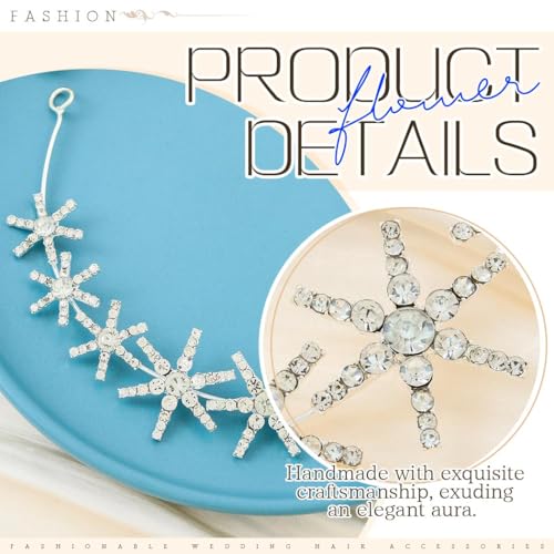 Campsis Silver Rhinestone Headband - Elegant Bridal Hair Accessory