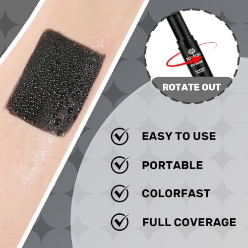 Bowitzki Water-Resistant Eye Black Stick for Sports & Face Makeup - 8 Colors