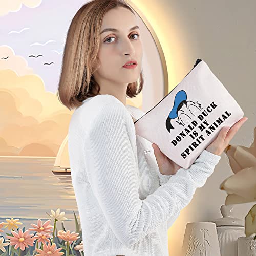 LEVLO Duck Spirit Animal Makeup Bag - Zipper Pouch Gift