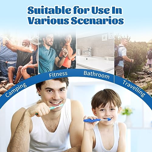 UCEC Style 1 6-Pack Toothbrush Covers Caps - Travel & Family Use, Fits Most Brands