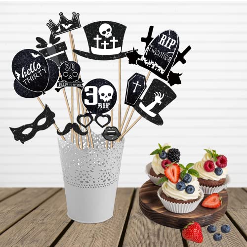 30th Birthday Photo Booth Props - Death to My 20s Decorations